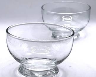 (2) Glass Candy Dishes
