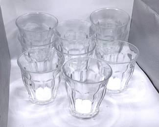 (9) Duralex Glass Tumblers From France
