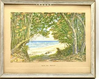CF Tucker Grape Bay, Jamaica Print
