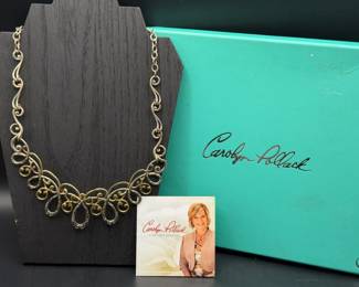 Carolyn Pollack Sterling Silver & Brass Statement Necklace
