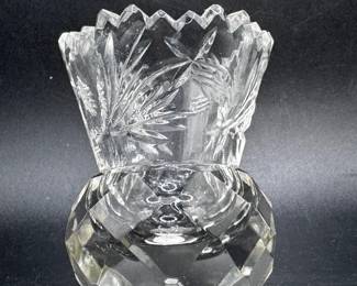 Tiny Cut Glass Vase
