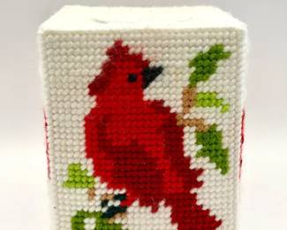Cardinal Tissue Box Cover

