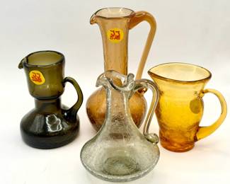 Vintage Crackle Glass