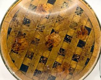 Vintage Dried Flower Lazy Susan
