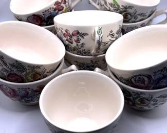 (12) Sheraton Johnson Bros Tea Cups
