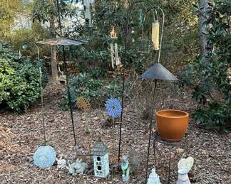 Yard Art Bunnies Planters More