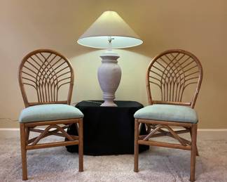 Two Chairs And A Lamp