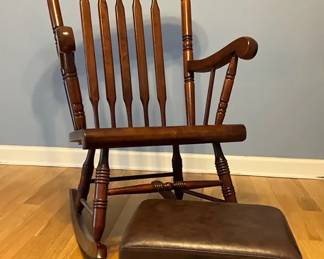 Rocking Chair And Footrest