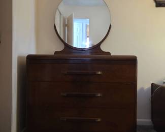 Vintage Dresser With Mirror 