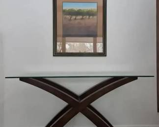Glass Top Sofa Table