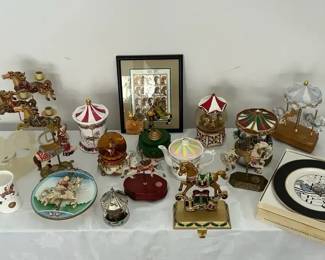 Decorative Carousel Collectibles Lot 