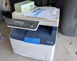 Xerox Printer: Xerox WorkCentre 6027 multifunction printer. Includes manuals and a fresh, unused toner cartridge.