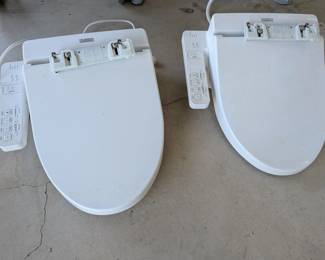 Toto Washlet Bidet Seats: Clean, high-quality Toto electronic bidet seats featuring heated seats and adjustable settings. A fantastic upgrade for any bathroom!