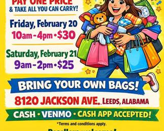 bag sale poster