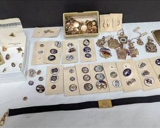 Misc Enamel Pins, Possibly Gold Plated