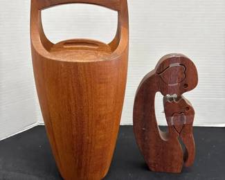 Dansk Design MCM Ice Chest and Wood Puzzle