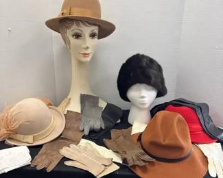 Fur, Wool Hats and Leather Gloves