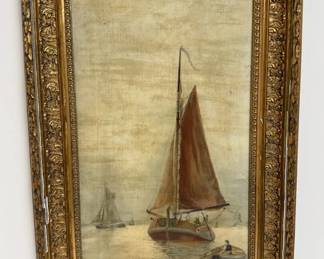 G Rowney Co.London Sailing Barge on an East Anglian River 