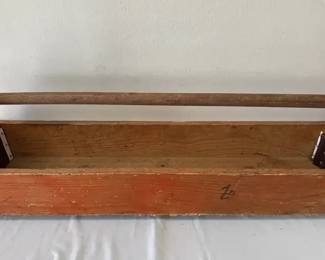 Vintage Wooden Tool Storage Box