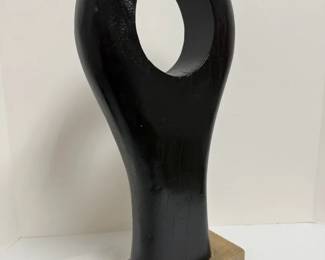 Wooden Tear Drop Sculpture 