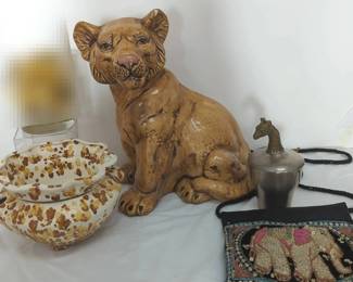Ceramic Lion And Other Goodies