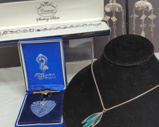 Sterling and Waterford Crystal Jewelry