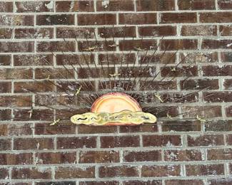 P80 - $25. Decorative Metal Sun & Clouds