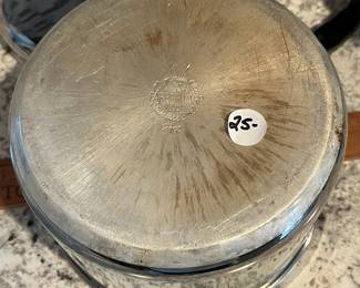 P52 - $25. Faberware Classic Series Stainless Steel 2-Qt. Covered Saucepan With Double Boiler Insert.