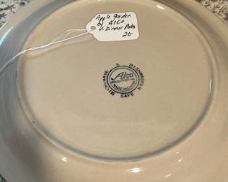 P47 - $20. Apple Garden by Alco. Dinner Plates. Set a four.