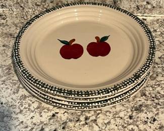 P47 - $20. Apple Garden by Alco. Dinner Plates. Set a four.