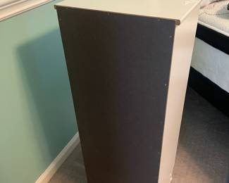 P31 - $25. Small Storage Cabinet with shelves and a door. Measures 14” wide x 10.5” deep x 34" tall.
