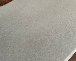 P79 - $45. Pair of Glittery Painted Side Tables. Measures 23” wide x 12” deep x 23” tall. Sturdy!