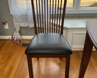 P84 - $125. Small Dining Table with 4 Chairs. Measures 48" x 36" x 30" tall. Chairs are 19" wide x 37" floor to top of back. 