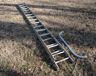 P114 - $125. 24' 8" Aluminum Extension Ladder. 