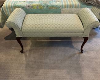 P68 - $50. Upholstered Bench for the end of the bed. Overall very good condition. 
