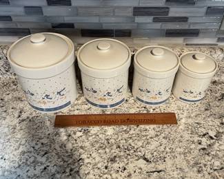 P93 - $35. 1980s Vintage Goose Canister Set. 