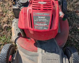 P100 - $100. Troy Bilt Push Mower. TB280es. Self Propelled. Hasn't been used in a while. 