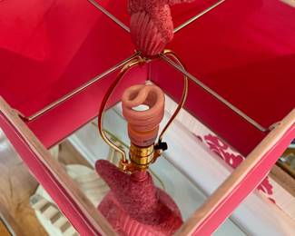 P33 - $30. Pink Starfish Lamp. 