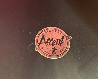 P20 - $85. Oriental Accent Brand Scalloped Side Table. Measures 19.5” deep x 19.5” wide x 29” tall.