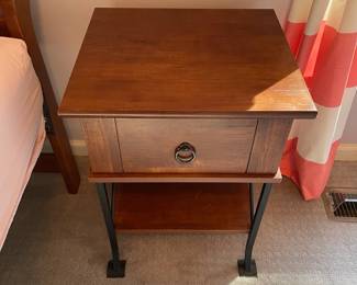 P115 - $40. Side Table Measures 17.5" x 15.5" x 23" tall. 