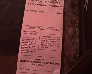 P1 -  $1250. Very good vintage condition! 1970’s Chinoiserie Pagoda Style Dining Table & Eight Chairs From Century Furniture. Designed by Raymond Sobota for the "Chin Hua" Collection. Dining Table (without leaves) Measures 45.5" wide x 75.5" long x 30" tall. 2 Leaves Each Measures 18”. Total Table Length 111”. Six Side chairs. Each Measure 19" X 18" X 40". Two Arm Chairs Each Measure 23" X 21" X 40"
