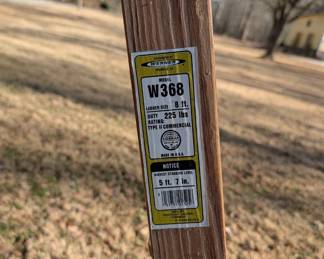 P103 - $30. Werner Wooden Ladder Model. W368. 225#