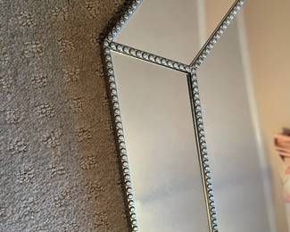 P27 - $30. Octagonal Wall Mirror. Measures 24” wide x 24” tall.