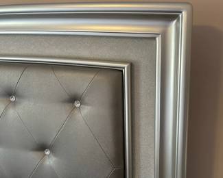 P14 - $250. Queen Size Bed. Had a mattress pad and foam over the mattress. Serta Perfect Sleeper mattress included if you'd like it! Headboard is 60" tall. Footboard is 17" tall. 