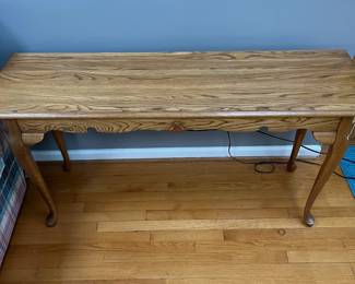 P89 - $95. Solid Wood Sofa/ Entry Table. Measures 54" x 16". 