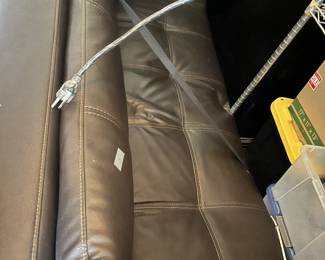 leather couch futon