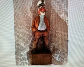 Vintage Sea captain wooden figurine