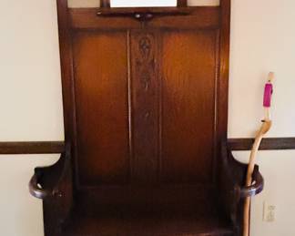 Antique Hall tree