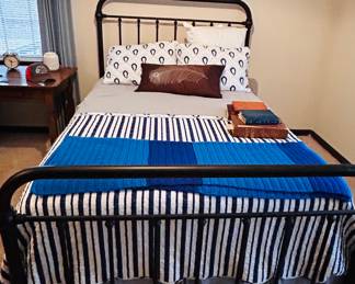 Iron full bed with headboard and footboard 