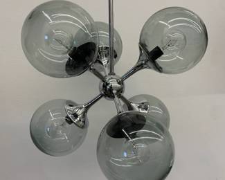 Lightolier - 6 ball chrome ceiling light